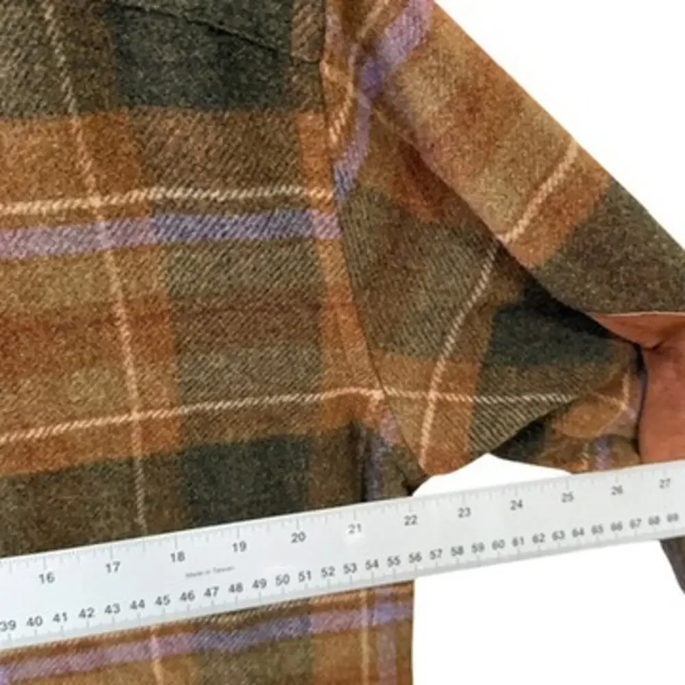 Lauren Ralph Lauren Shirt Jacket Men Size Small Lambswool Patch Elbows Preppy